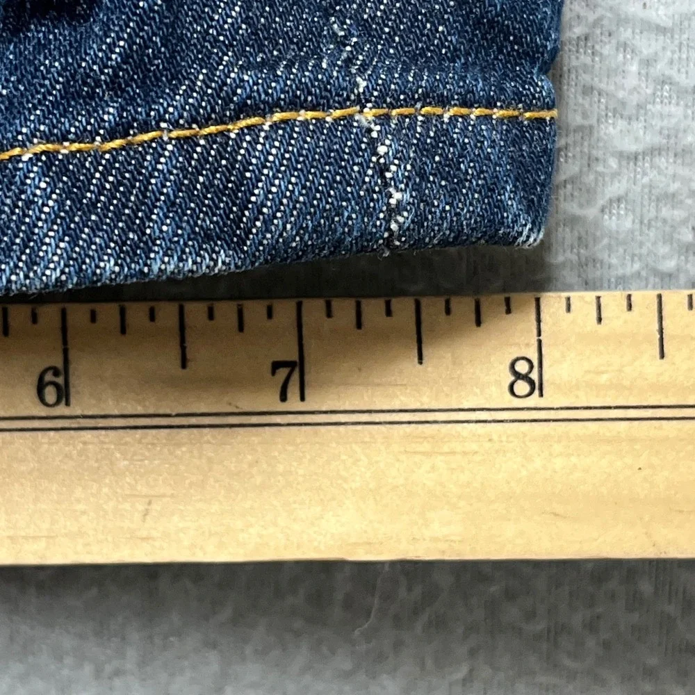 VTG Levi's 501 Raw‎ Denim Look Jeans Mens 38x34 fit(34x32) Dark Wash Rigid Y2K